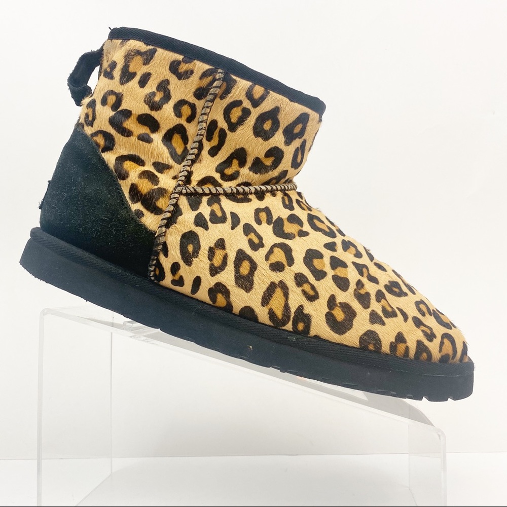 Ugg Classic Leopard Mini Boots Size 10 - Picture 7 of 8